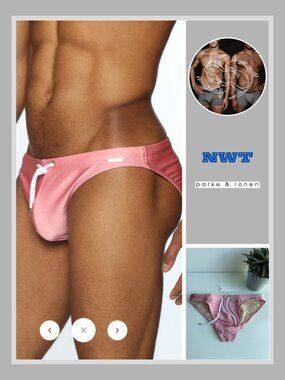 Parke & Ronen - Solid Blade Bikini - Rose Quartz Pink (M)